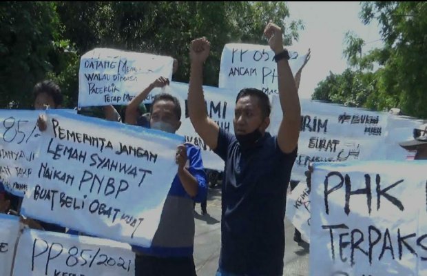 Foto : Personel HNPP Saat  Melakukam Ujuk Rasa 