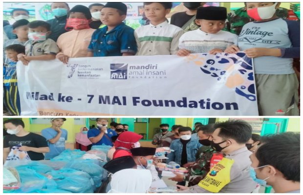 Foto: Pemberian Santunan Anak Yatim Dan Baju Bekas Layak Pakai Di Balai Desa Polagan