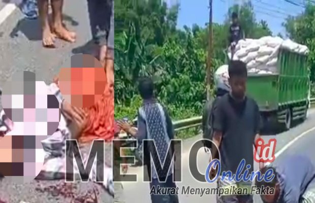 Foto : Kecelakaan terjadi di jalan raya Komis Kedungdung Samapang