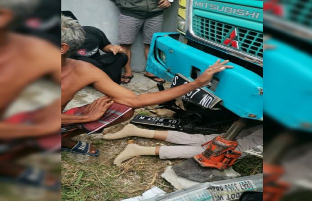 Foto: Korban sesaat sebelum dievakuasi dari tempat kejadian