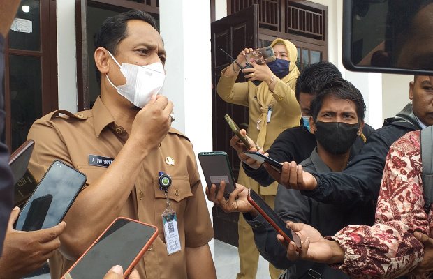 Foto: Kepala Dinas Pendidikan Kabupaten Sumenep Agus Dwi Saputra saat dikonfirmasi awak media