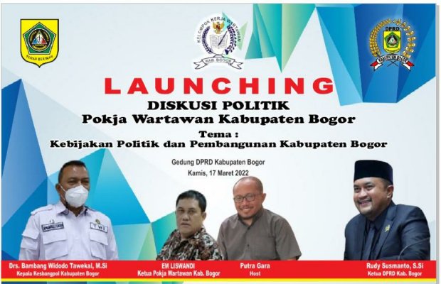 Foto: Benner launching diskusi politik pokja wartan Kabupaten Bogor