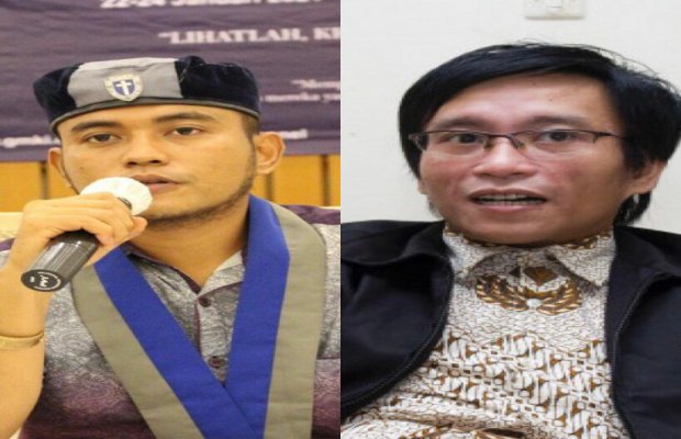Foto: Ketum GMKI dan Hokky Situngkir