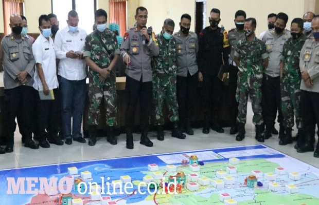 Foto: Kapolres Pamekasan Saat Memimpin Rakor dan TWG