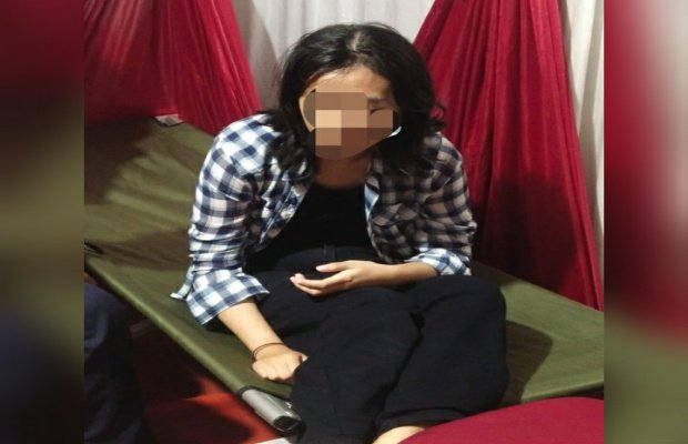 Foto: Anak Perempuan Yang Dikabarkan Berada di Pospam Arek Lancor Pamekasan