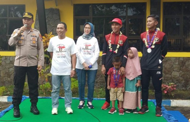 Foto : penyambutan atlet SEA Games asal Lumajang