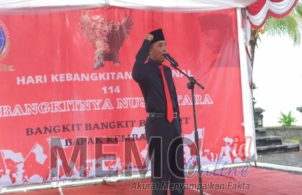 Foto : Bambang Siswo saat orasi kebangsaan di Singaraja Bali