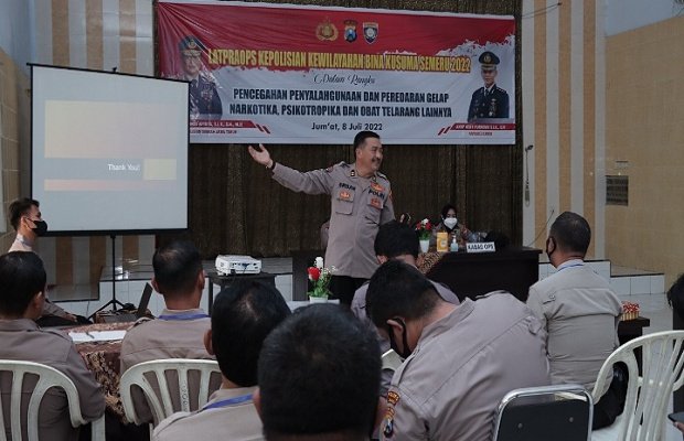 _Foto: Pemberian Materi  berlangsung di Gedung Bhayangkara Polres Jember._
