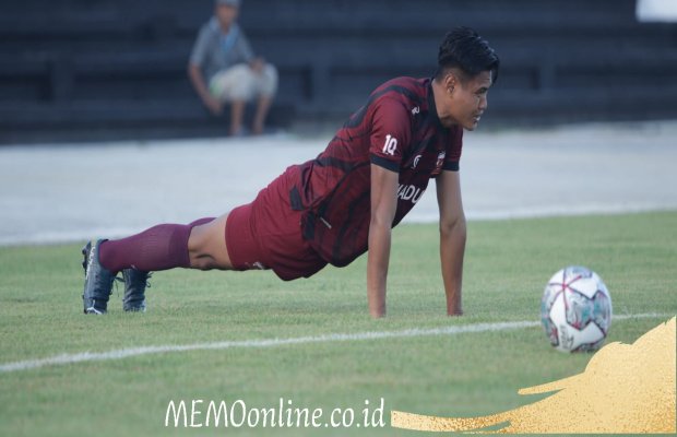 Foto: Fachruddin W Aryanto saat latihan di MUTG Pamekasan 