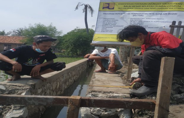 Foto: Pengerjaan P3-TGAI dari PUPR 