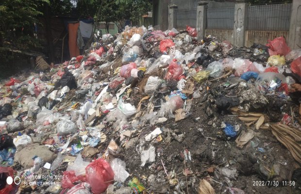 Foto: Penumpukan sampah di Kabupaten Bekasi 