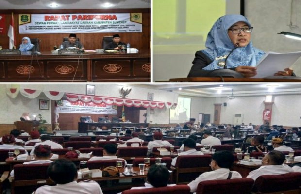Foto: Rapat Paripurna Penyampaian Pendapat Bupati Atas 3 Raperda Baru (Ibnu)
