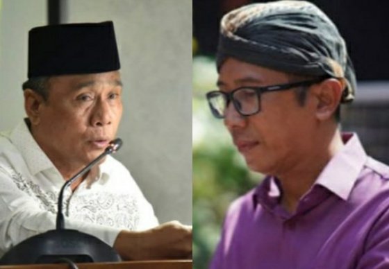 Foto: (Kanan) Juhari, Ketua Bapemperda DPRD Sumenep, dan (Kiri) Ibnu Hajar Budayawan nasional asal Sumenep