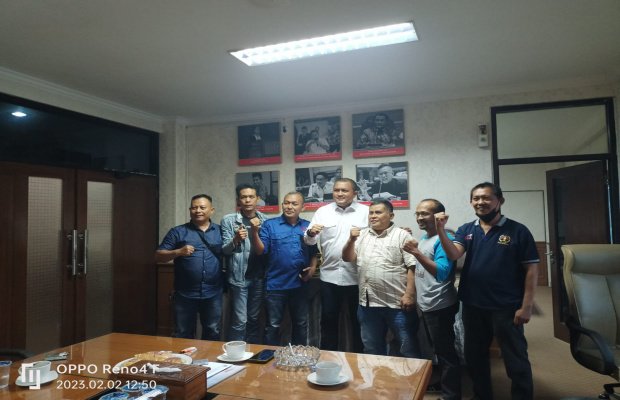 Foto : ketua pwi kabupaten Bogor bersama ketua dewan 