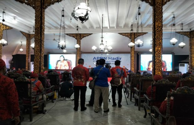 Foto: Menkeu RI Sri Mulyani Indrawati saat  di Pendopo Agung Kraton Sumenep