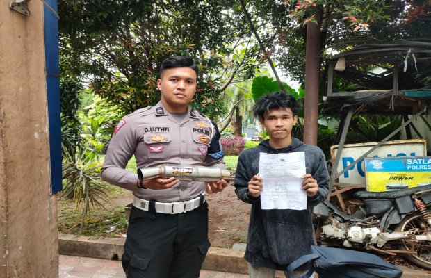 Foto: pemgendara yang kena razia 