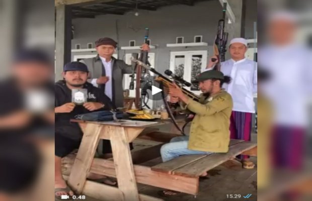 Foto: Gambar screenshot video viral provokasi 