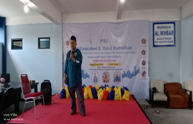 Foto : H Bagio Ketua PWI Kabupaten Bogor