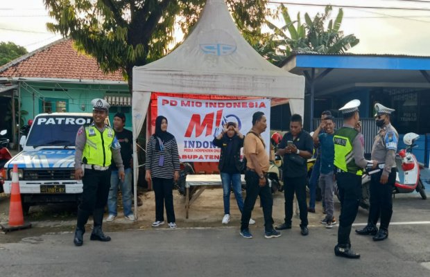 Foto: Unit Turjawali Satlantas Polres Sumenep saat PAM Ngabuburit.