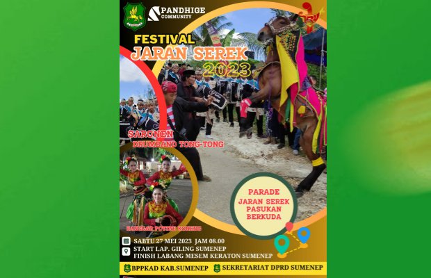 Foto: Pemkab Sumenep Akan Gelar Festival Jaran Serek, Sabtu (27/05/2023).