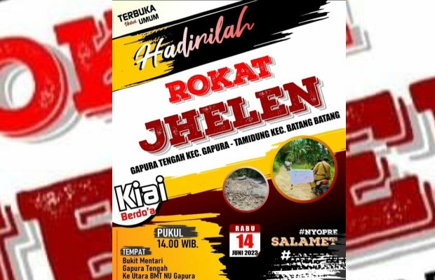 Foto: "Rokat Jhelen" Akan Diikuti Puluhan Tokoh Ulama, Kiai dan Masyarakat, Rabu (14/06/2023) di Bukit Mentari Gapura Tengah.