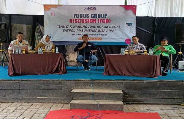 Foto: suasana acara Focus Group Discussion (FGD), yang digelar Asosiasi Media Online Sumenep (AMOS)