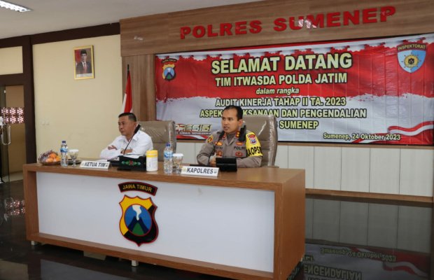 Foto: Polres Sumenep mengikuti audit kinerja itwasda Polda Jatim