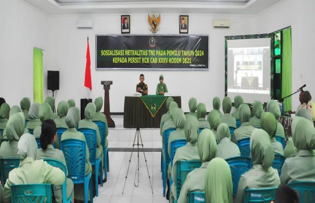 Foto : Sosialisasi netralitas TNI