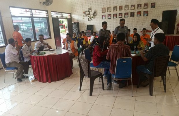 Foto: Layanan Posko DPTb di Rutan Sumenep