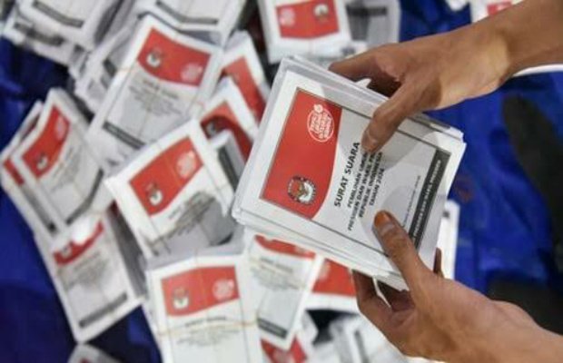 Foto: Ilustrasi surat suara pemilu