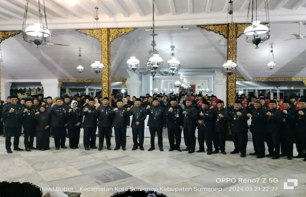 Foto Bersama uasai pelantikan Kepala OPD Baru di lingkungan Pemkab Sumenep 