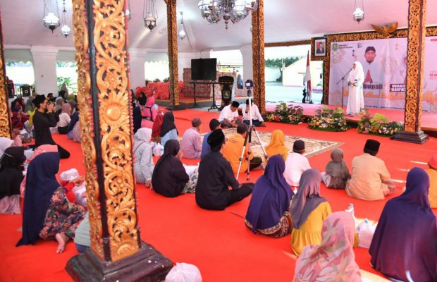 Foto: Suasana buka bersama anak yatim dan duafa yang digelar Pemkab Sumenep 