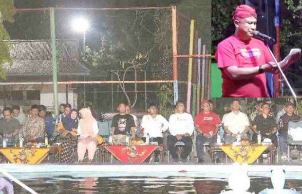 Foto: Kadisbudporapar saat memberi sambutan pada Kalender Event Sumenep 2024 