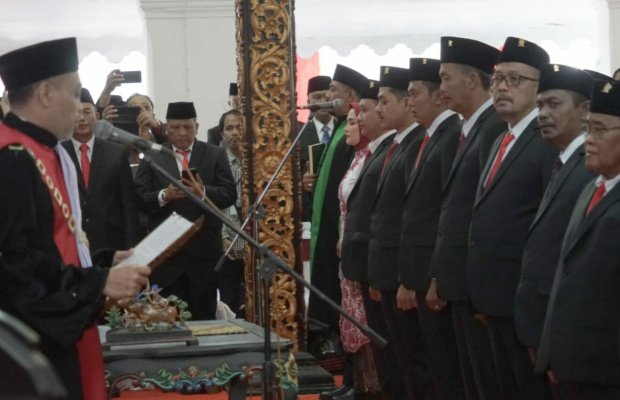 Foto: Pelantikan dan Pengambilan Sumpah 50 Anggota DPRD Sumenep Periode 2024-2029 
