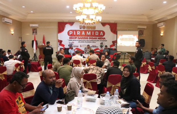 Foto: Suasana acara Piramida yang digelar Kapolres Sumenep bersama Insan Media 
