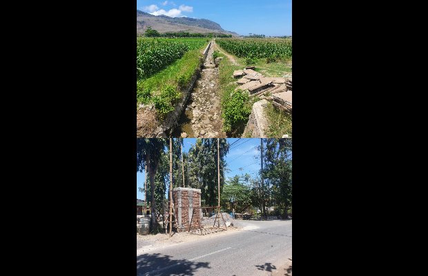 Foto: Kedua proyek tanpa papan nama