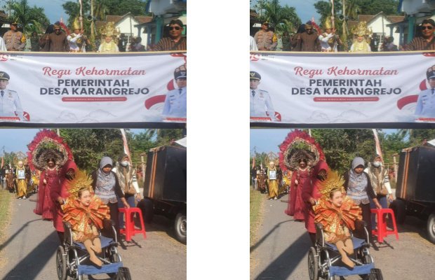 Foto: Rombongan pemdes dan anissa