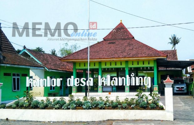 Foto: Kantor Desa Klanting Kecamatan Sukodono Lumajang, nampak dari depan