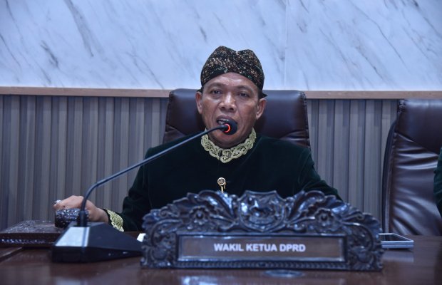Foto: Wakil Ketua DPRD Sumenep Dul Siam pada rapat paripurna hari jadi Sumenep ke-755