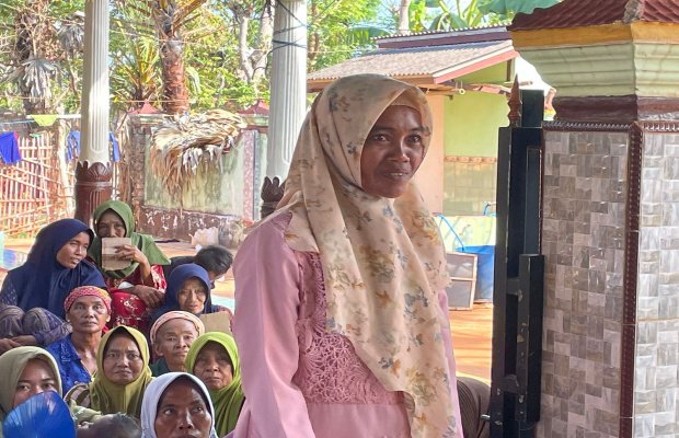 Foto: Sahudia, salah satu warga Pulau Giliyang Manfaat Program 