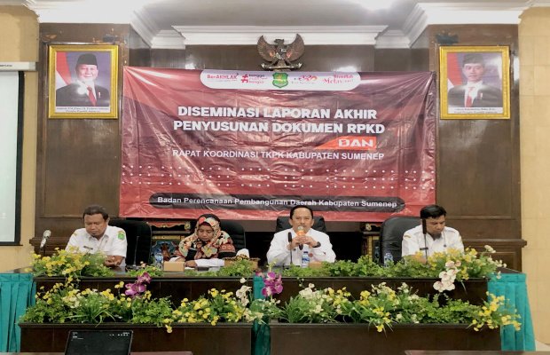 Foto: Suasana Kegiatan Diseminasi Penyelesaian RPKD 2025-2029 di Aula Potre Koneng Bappeda Sumenep.