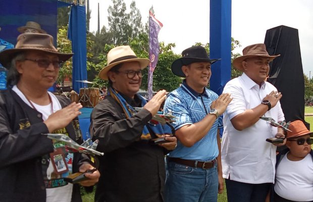 Foto: Bupati Bogor Rudy susmanto Diacara Pesta Patok 