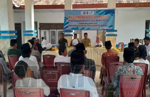 Foto: Pemdes desa Kanjer Sampang saat membentuk Koperasi Merah Putih