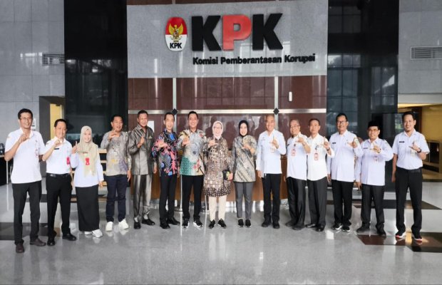 Foto: Usai audensi dengan KPK
