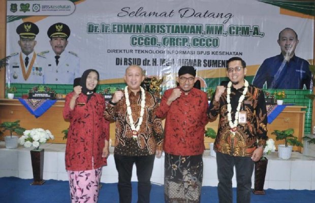 Foto: Kunjungan kerja Direktur Teknologi Informasi BPJS Kesehatan, Dr. Ir. Edwin Aristiawan, MM.,CPM-A ke RSUD dr. H. Moh. Anwar Sumenep