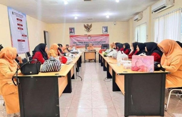 Foto: Suasana Pelatihan Ecoprint di Aula Kantor Bappeda Sumenep