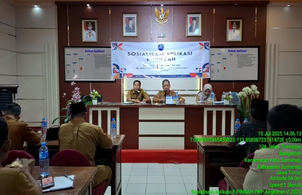 Foto: DKPP Sumenep saat Peluncuran Aplikasi E-Pindah