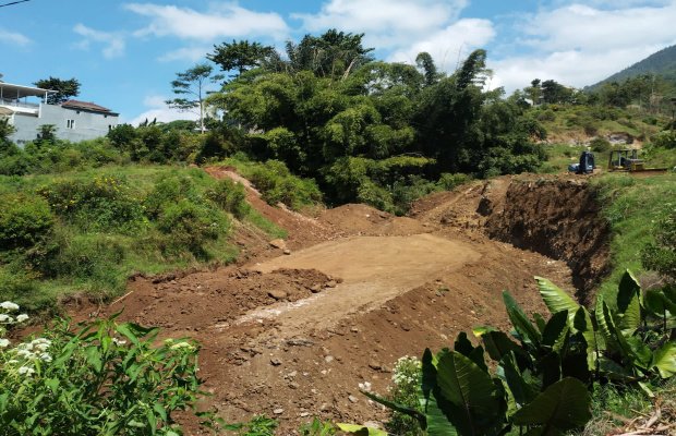 Foto: Sungai curah di Abdul Gani Atas diduga sedang diurug