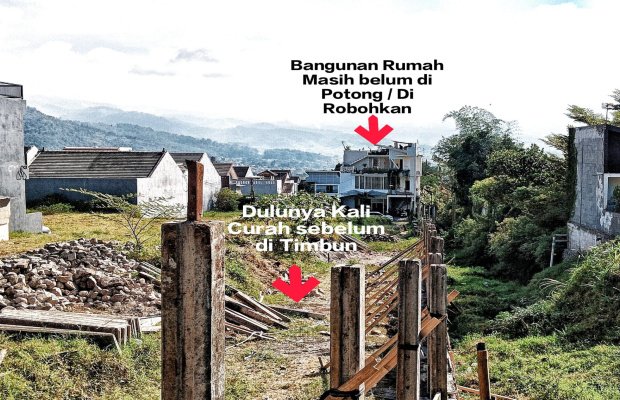Foto: Salah satu Rumah sebelum dan sesudah di keparas (potong) dua meter