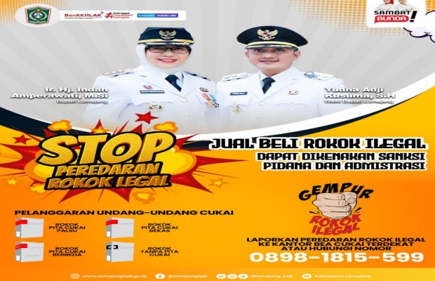Foto : Sosialisasi pencegahan peredaran rokok ilegal di Kabupaten Lumajang (Kominfo-lmj)